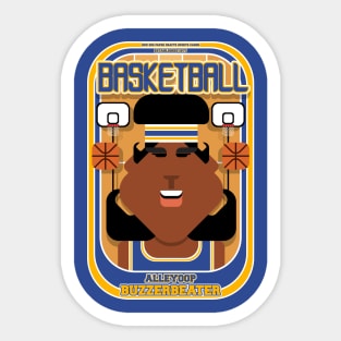 Basketball Blue Gold - Alleyoop Buzzerbeater - Aretha version Sticker